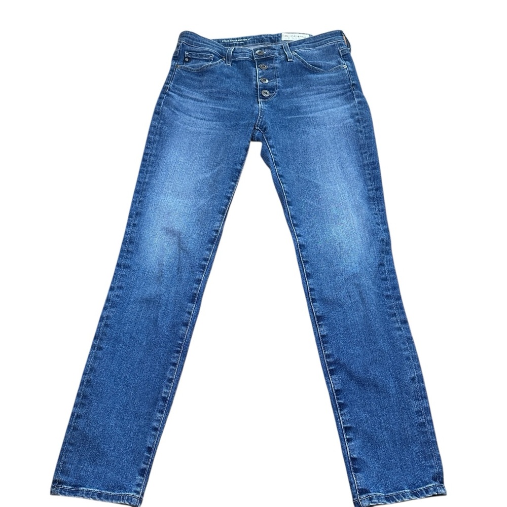 AG Anthropologie Stevie Ankle Button Up Jeans Slim Straight Size 26R